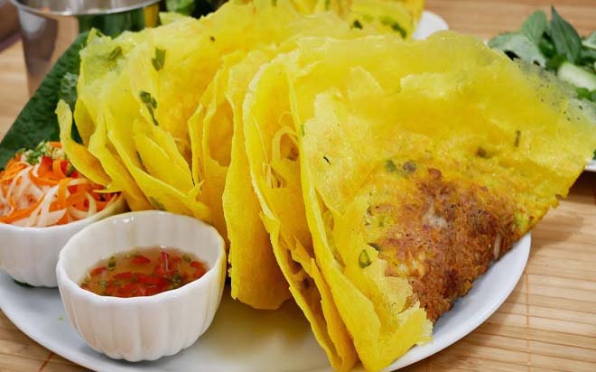 Crispy Vietnamese pancakem