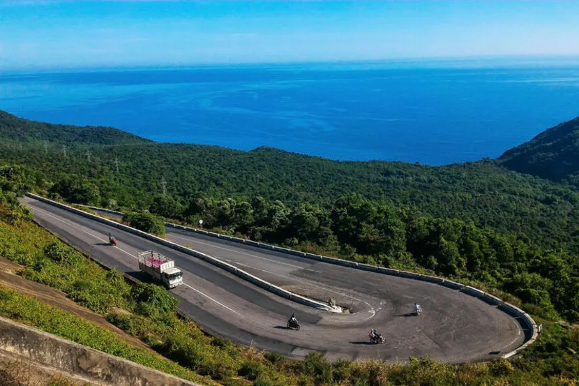 Riding across the Hai Van Pass is one of the best things to do in Da Nang Vietnam beyond the city