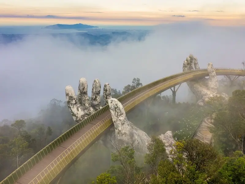 Early morning in Ba Na Hills Da Nang in December