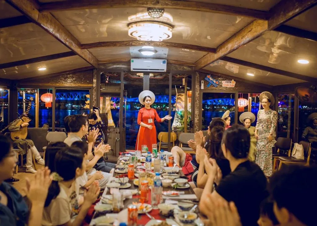 Perfume river dinner experience on a cruise