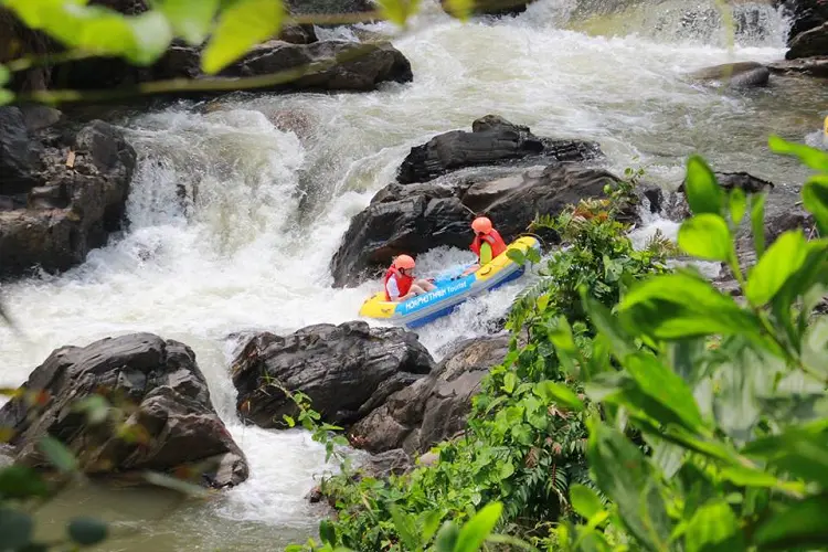 If there's one activity you shouldn't miss at Hoa Phu Thanh, it's the famous white water rafting experience.